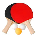 Conjunto Ping Pong Tênis De Mesa Raquetes Bolinhas Rede Cor Vermelho