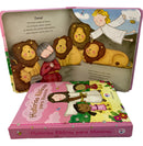 Kit Com Um Livro 365 Historias Bíblicas Devocional Infantil E Uma Bíblia Do Bebê Meninas Capa Dura Almofadada