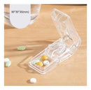 Porta-pastillas Platina cortador de comprimidos - reservatório transparente