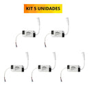 Kit 5 Driver Reator Fonte Plafon Painel Led 18w A 25w Bivolt Branco