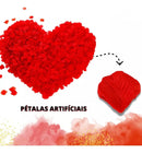 300 Pétalas + 12 Velas + 10 Balão Coração 45cm+ Balão Te Amo