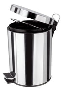 Vittak Lixeira 5 Litros De Aço Inox Redonda Cesto Balde Banheiro Casa Lixo Cor Cinza