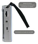 Radinho Fm Pilha Presente Pai Vô Portátil Pequeno Bo Preto 5V