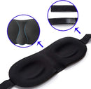 Kit 2x Máscara Tapa Olhos Para Dormir 3D Unissex Blackout Confortável Viajar Relaxar Repouso Chochilo Sono Soneca Descanso Viagens Turno Noturno Venda