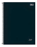 Caderno Universitário 10 Matérias Zip Preto Tilibra