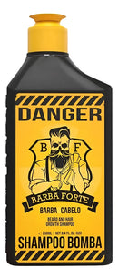 Shampoo Bomba Barba E Cabelo Danger Barba Forte 250ml