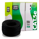 Cabo Rede Rj45 U/utp Cat5e Furukawa Sohoplus 305m Cobre Puro Cor Preto