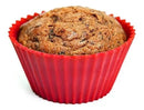 Kit 12 Formas Silicone Cupcake Forminhas Cupcake Bolo Muffin Cor Vermelho