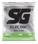 Encordoamento Baixo 4 Cordas 045 Sg Jogo Corda Light