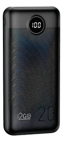 Carregador Portátil Power Bank Turbo i2GO 20000mah 20w Com Display Digital