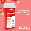 Cera Depilatória Roll-on Morango 100g - Depilflax