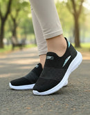 Tênis Meia Feminino Calce Facil Macio Confortável  Preto 35 BR