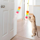 Brinquedo Elástico Interativo Divertido Para Gato De Porta Cor Lagarto Celofani Ratinho