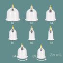 Kit 18 Ventosas Com Bomba Ventosaterapia Massoterapia Zenai