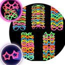 Kit 50 Óculos Neon Luz Negra Balada Sortidos Divertido Festa