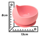 Buba Prato Bowl Silicone Com Ventosa Introdução Alimentar Infantil Rosa