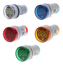 Voltímetro Digital Ac Ca Painel Embutir 110v 220v 2 Vermelho