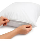 Kit 2 Capas Protetoras Impermeáveis 180 Fios Travesseiros Marca Temima Cor Branco