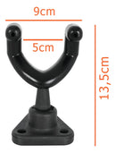 Kit 2 Suporte Ibox Fixo De Parede P Guitarra Violão Baixo Cor Preto