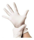 Luvas Descartáveis Talge Luvas de Látex cor natural Tamanho M de Látex com pó x 100 unidades