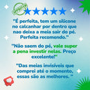 Kit 6 Pares De Meias Sa 4 brancas, 1 cinza e 1 preta 33 - 38