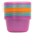 Kit 6 Potes 250ml Para Papinhas Rosa Buba 6758