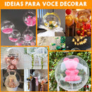 Kit 10 Balao Bolha Bubble 24 Polegadas 60cm Balão Bubble