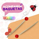 Xilofone Infantil Madeira Pronta Cor Colorido