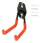 Kit 2 Suporte Aço Multiuso 23kg Parede Mangueira Bike Escada Cor Preto