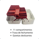 Caixa Emergência Kit Primeiros Socorros Mala Remédios Maleta Cor Branco