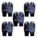 Kit 5 Prs Luva Pu Tátil Multitato Mecânico Tato Antiestá 9 (G)