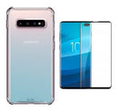 Capinha Capa Anti Impacto Para Galaxy S10 Plus + Pelicula Cor Transparente