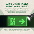 Kit 4 Placas Fotoluminescentes Saida A Direita S1 Rota Fuga