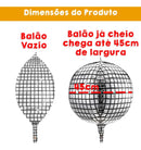 5 Balao Globo Discoteca Metalizado 4d Bexiga Festa Balada