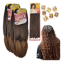 Kit 2 Cabelo Jumbo Gypsy  Ombre Dourado - Com Nina Dourado