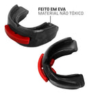 Muvin Protetor Bucal Profissional – Moldável – Com Estojo – Proteção - Lutas – Esportes de Contato - Artes Marciais – Boxe – Muay Thai – Jiu Jitsu – Judô – Karate – Taekwondo – Kung Fu - MMA - Preto