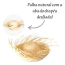 Kit 10 Chapeu Desfiado Estilo Caipira Para Festa Junina