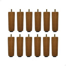 Kit 12 Pé De Cama Box Pés Madeira 12 Cm Cama De Casal King