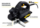 Plaina Elétrica Manual Para Madeira Bfp780 The Black Tools 780w 16500rpm