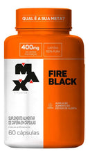 Fire Black 60 Cápsulas Caféina 100% Pura - Max Titanium Sabor Sem Sabor