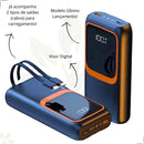 Carregador Portátil Powerbank Turbo Rápido 20.000mah C/ Cabos Cor Preto