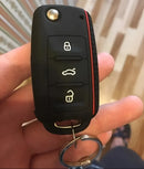 Capa Chave Carro Canivete Acessórios Vw Fox Polo Voyage Up Cor Preta