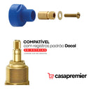 Acabamento Para Registro Preto Fosco + Conversor Docol Preto Fosco