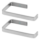 02 Papeleiras Inox Quadrada Porta Papel Higiênico Banheiro