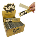 Caixa De Seda Smoking Brown Zomo Orgânico C/ 50 Unidades Sabor Sem