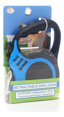 Coleira Guia Retrátil Pet Cachorros Gatos 5 Metros Até 20kg Cor Azul