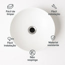 Cuba Pia Banheiro Redonda De Apoio Lavabo 30cm Sob Branco