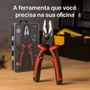 Kit Alicate Universal 5 Em 1 Desencapador Decapador Corte Cabos Fios Bicos Pontas Variall
