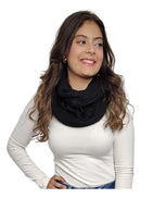 Cachecol Feminino Masculino Tendência Moda Outono Inverno Cor Preto Desenho Do Tecido Tricô Tamanho Único Adulto