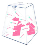 Urna Acrílico Transparente Piramide 20x20x20cm para sorteios - Lepettine